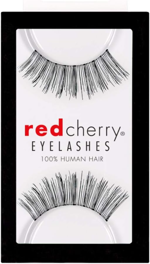 Red CherryFalse Eyelashes #16, Black (Pack of 6)