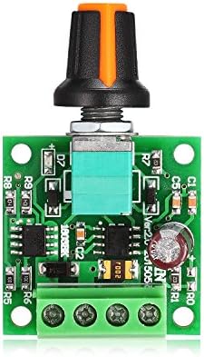 Aweking DC1.8-15V 1.8V 3V 5V 12V 2A Motor Speed Controller,PWM,Adjustable Driver,Max30W,With Switch potentiometer,Max 2A,1803BK Chip,2A Fues Overloading Protection