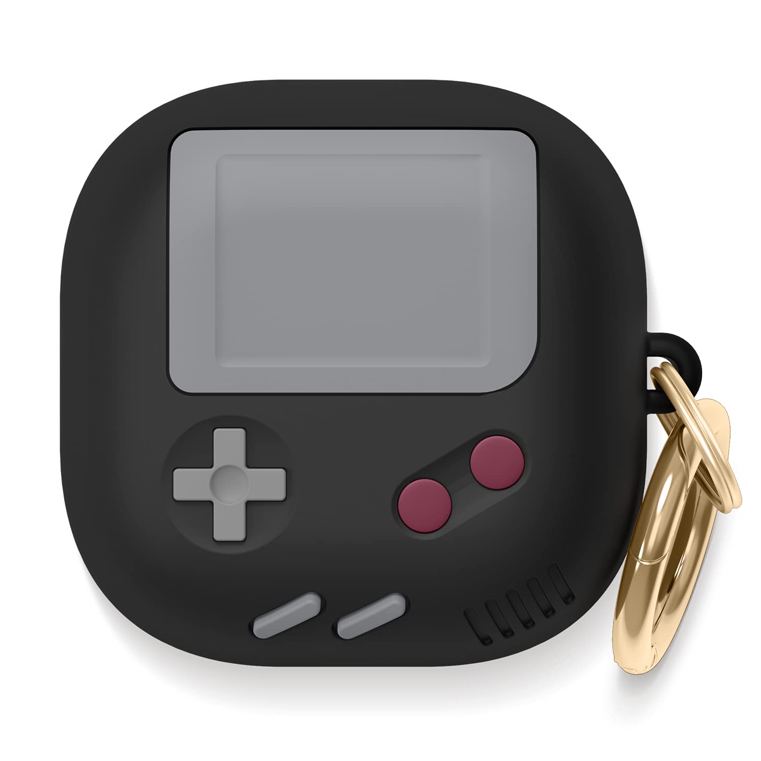 elago GB5 Case Cover Compatible with Samsung Galaxy Buds FE, Buds2 Pro / Compatible with Galaxy Buds2, Buds Pro / Galaxy Buds Live, Classic Handheld Game Console Design (Black)