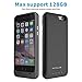 iPhone 6/6S memory battery case with TF/SD Card Slot 3200mAh Ultra Slim Extended Portable Charger power pack for iPhone 6/6s(Dark black)