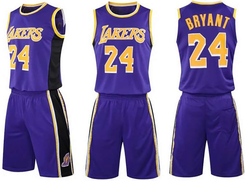 Ysport Kids Basketball Jerseys Lakers 24 Kobe 2 Piece Set Tank Top And Shorts Outfit Color Purple Size Xxs Amazon Co Uk Kitchen Home