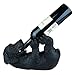 True Lucky Lab Tabletop Wine Bottle Holder Countertop Centerpiece Labrador Kitchen Decor for Dog Lovers Barware Accessory Black