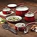 Paula Deen Savannah Collection Casserole, 5.5-Quart, Red