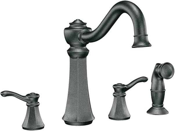Moen Vestige 7068pw Two Handle High Arc Kitchen Faucet Pewter