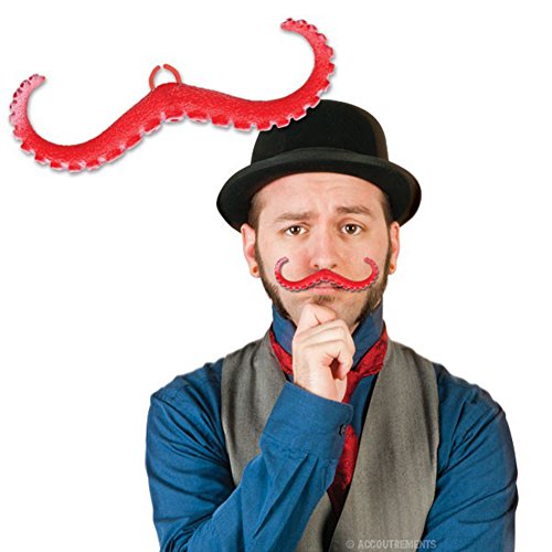 Pink Tentacle Davey Jones Fake Mustache