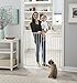 Storkcraft Easy Walk-Thru Tall Metal Safety Gate (White, Black, Gray) – 33.75 Inches Tall, Easy to Install, Pet-Friendly, Durable Metal Hardware, Ideal for Taller Children and Larger Pets