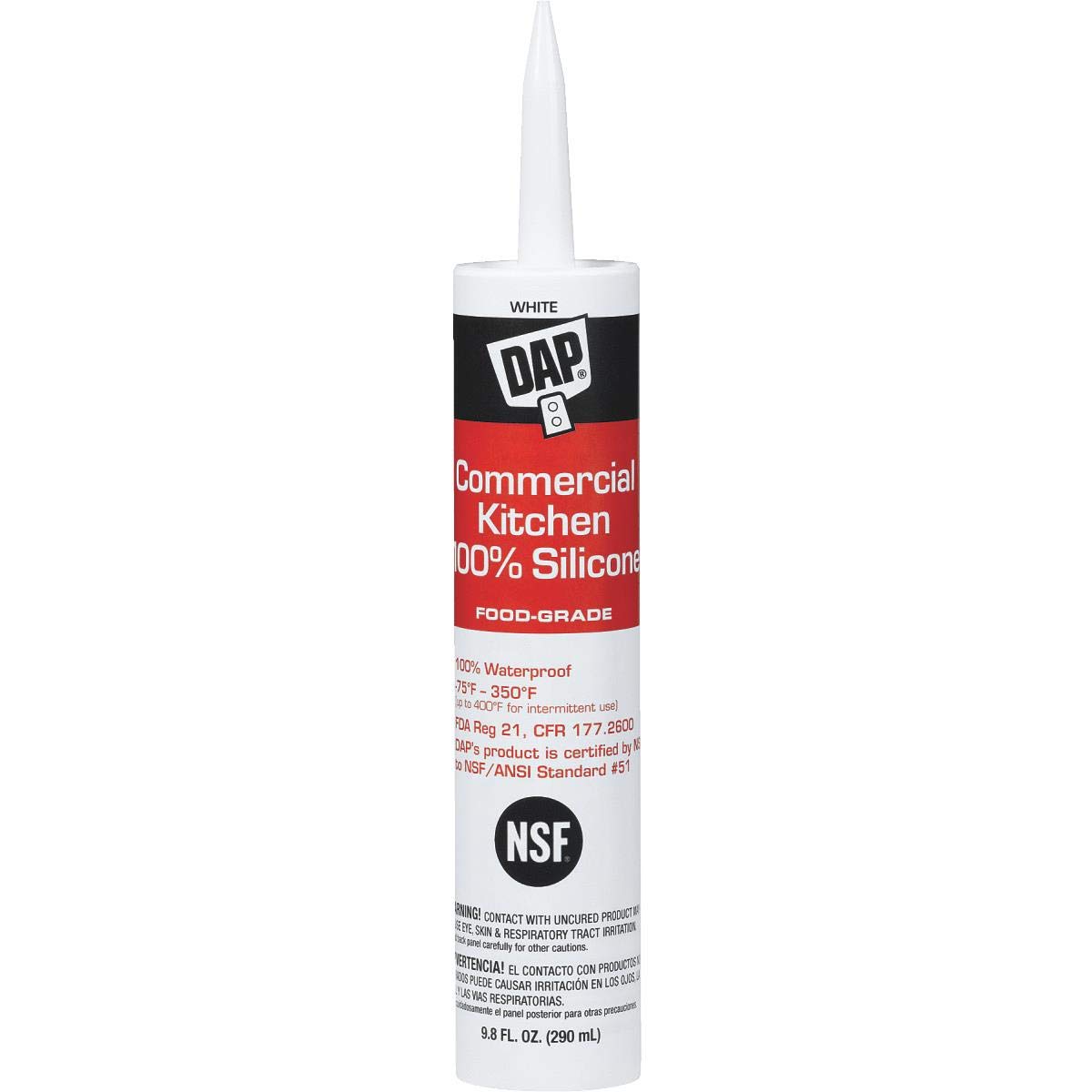 DAP Commercial Kitchen FoodGrade Silicone Sealant 1