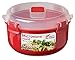 Sistema Microwave Collection Round Bowl, 30.4 oz./0.9 L, Red