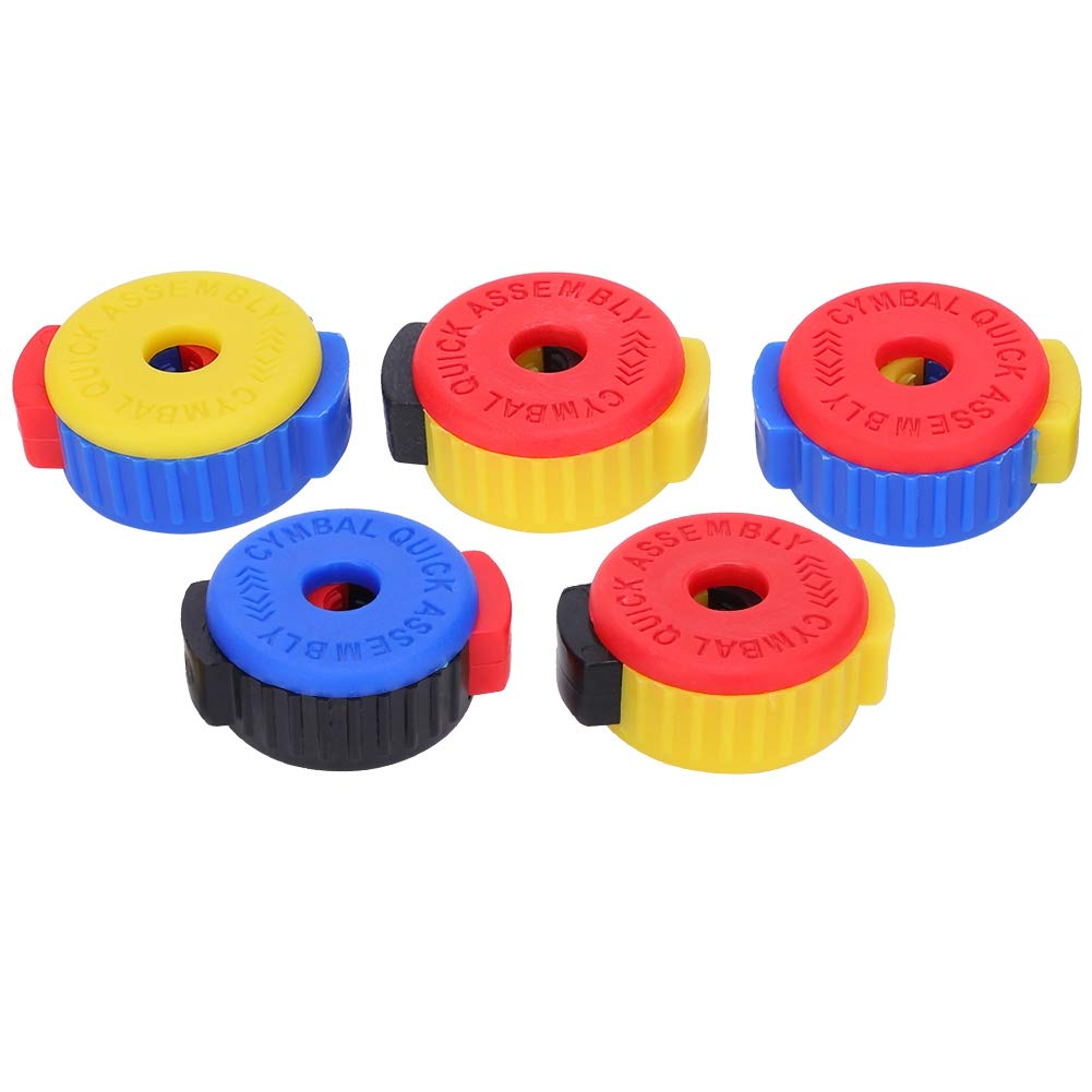 5Pcs Drum Quick Release Nut Cymbal Mate Drum Kit Percussion Replacements Parts Drum Fixing Buckle