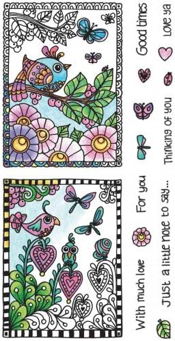 Hampton Arts Color Me Clear Stamps ~ Birds