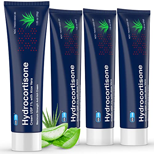 EzriCare Hydrocortisone Cream USP 1% with Aloe Vera - Anti Itch Cream Extra  Strength Itchy Skin Relief for Rash, Allergy, Psoriasis, Eczema & More -  Mosquito & Bug Bite Itch Relief -