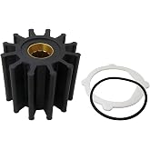 New Water Pump Impeller Kit Fit for Malibu Boats with for Indmar Engine 1996 to Current Production &amp; Fit for Engines Equipped for Johnson F6B Raw Water Pump