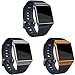 Maledan Bands Compatible with Fitbit Ionic, Classic Replacement Accessory Wristbands for Fitbit Ionic Smart Watch, Charcoal, Large
