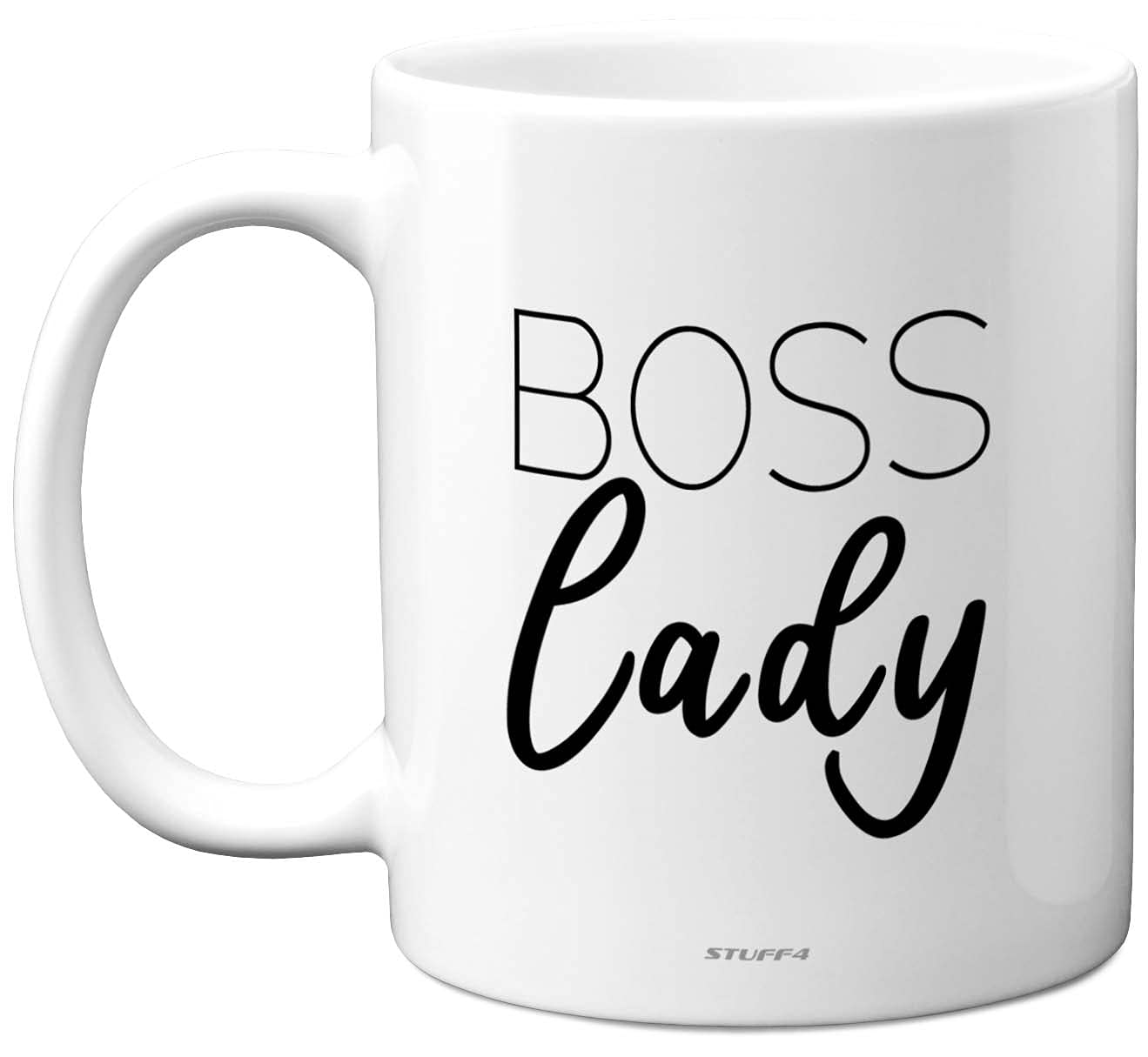 Stuff4 Boss Lady Mug - Boss Lady Gifts, Girl Mug, for Women, Gift for Gifts Women Valentines, Mother’s Day Presents - 11oz Ceramic Dishwasher Safe Premium