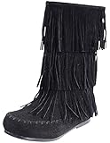 Pierre Dumas Girls Apache-6 Fringe Moccasin Boots