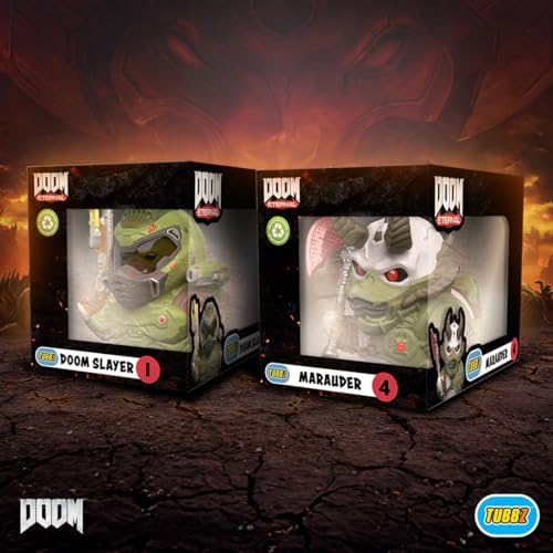 TUBBZ Premium Edition : Doom Slayer – Figurine Canard En Vinyle Cosplay – Collection Pop Culture 9cm – Cadeau Fan