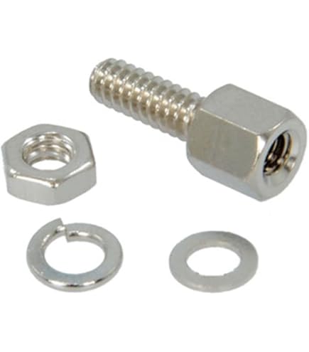 Amazon.com: InstallerParts D-Sub Hex Nut 4-40UNC - 100 Piece Pack