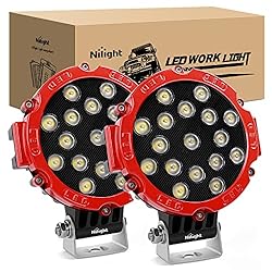 Nilight Led Pods 2PCS 7 Inch 51w 5100LM Led Light