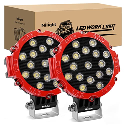 Nilight Led Pods 2PCS 7 Inch 51w 5100LM Led Light