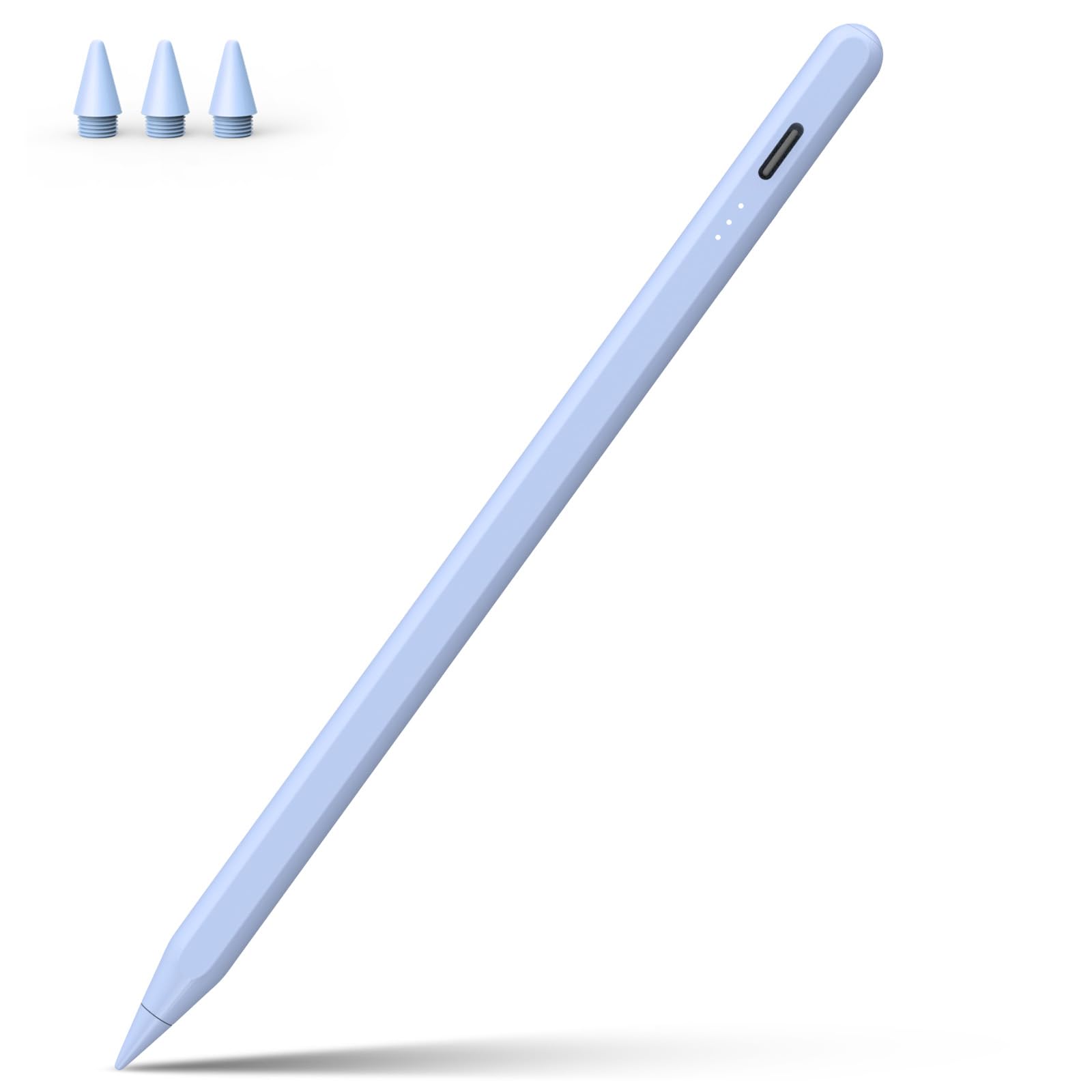 Stylus Pen for iPad, 13 mins Fast Charging for Apple iPad Pencil with Palm Rejection, Compatible with 2018-2022 iPad Air 3/4/5, iPad mini 5/6, iPad 6/7/8/9/10, iPad Pro 11", iPad Pro 12.9" (Blue)