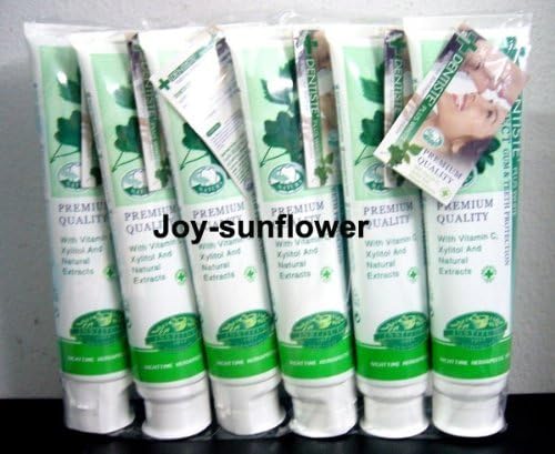 6 X 160 G. Dentiste Plus White Night Time Whitening Herbal Herbs Toothpaste
