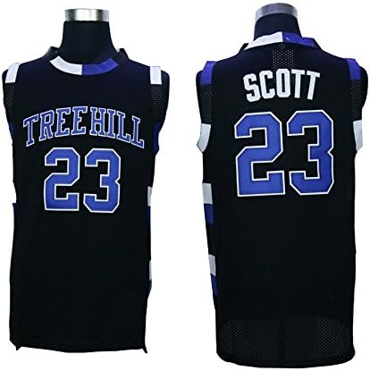 Nathan Scott 23 One Tree Hill Ravens Movie Basketball Jersey Stitched -Black