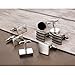 Yadoca 4 Pairs Men Brass/Stainless Steel Cufflinks Set Unique Wedding Business Classic Cufflinks