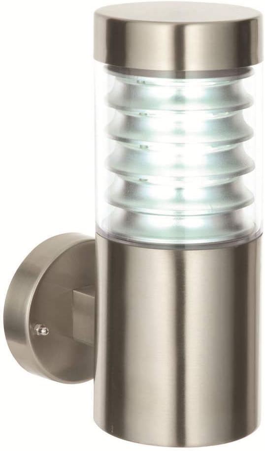 Outdoor Modern Wall Light Marine Grade Brushed Stainless Steel IP44