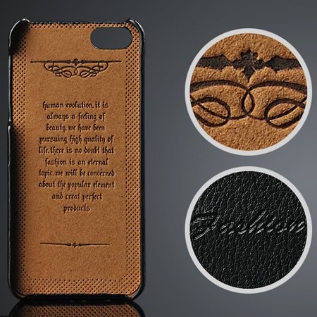 Luxury Top Quality Lychee Geniune Leather Case For Iphone 5 5S 5G Card Slot Back Cover For Iphone5 Case Slim Skin Hard Armor Black
