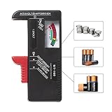RED SHIELD Universal Battery Tester, Accurate and Portable Battery Checker for AA AAA C D 9V 1.5V and Button Cell Batteries