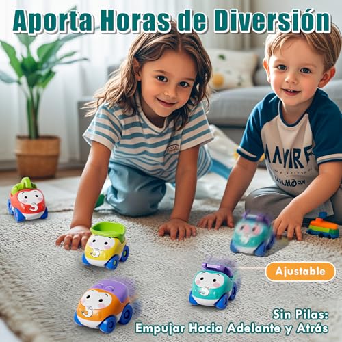 Lehoo Castle Juguetes para Niños 1 2 3 Años, Regalos de Cumpleaños, Tobogán de Elefante con 4 Coches de Animales, Juguetes Educativos para Bebés 12-18 Meses, Pista de Coches Empujables para Niño