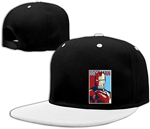Iron Man Cool Poster Humor Design Pattern Unisex Adjustable Sun Hats Rock Punk Caps