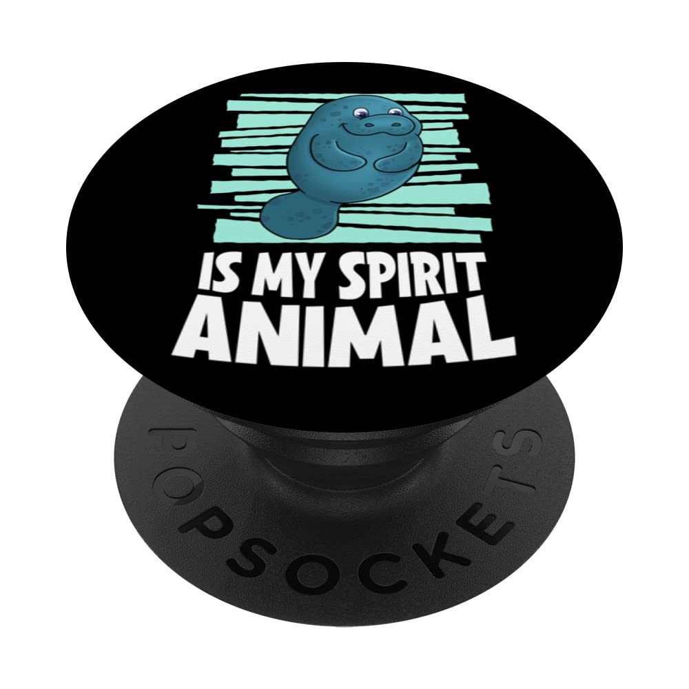 Manatee Is My Spirit Animal Children Manatee PopSockets Swappable PopGrip