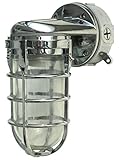 Woods L1707SVCH Traditional 100W Incandescent Weather Industrial Light, Wall Mount, Chrome (Tools &amp; Home Improvement)