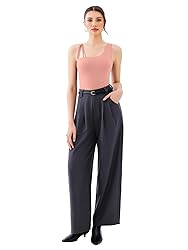 REORIA Women's Asymmetrical Shoulder Strap Bodysuit