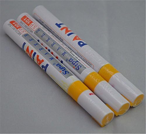 3Pcs New Yellow Marker Paint Pen Tires Repair White Pen For Car Truck Motorcycle Tyre Tread