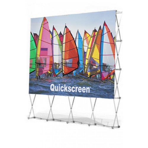 Outdoor/Indoor 12' Quikscreen Pro Projector Screen with Padded Carrying Case | Easy to Set Up & Take Down (QS-100)