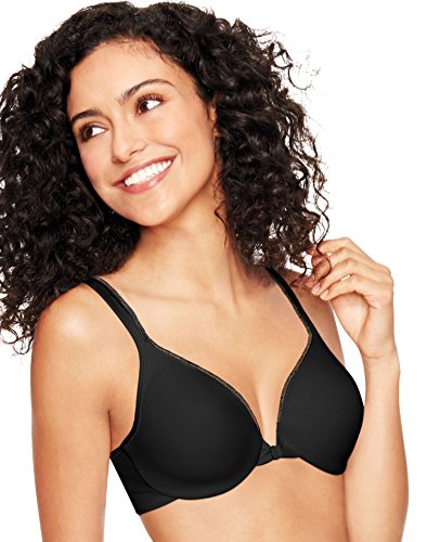 Hanes Women's Ultimate T-Shirt Soft Front Close Underwire, Black, 36C