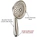 Sakaika 3 Setting 2.5 GPM Brushed Nickel Hand Held Shower Head Replacement Part with Massage & Mist Spray from the Luxury Multifunction Handheld Showerhead Collection - Handshower Only Without Hose