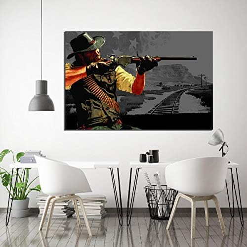 1 Piece Artwork Paintings Red Dead Redemption 2 Game Poster Art Hd Wall Picture For Home Decor Wall Art-40X60Cm