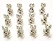 12 Mini Dalmatian Dog Figures. Small Toy Puppies.