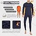 Men’s Thermal Underwear Set Sports Long Johns Base Layer Compression Gear for Workoutthumb 2