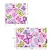 Ava & Kings 2pc Eco Friendly Reusable Snack Bags Sandwich Wrap w/Insulated Fabric - Great for School Lunch, Work, Picnic Food, Boys & Girls - Sizes: 7x7 in & 6x9 in - Pink Butterfly