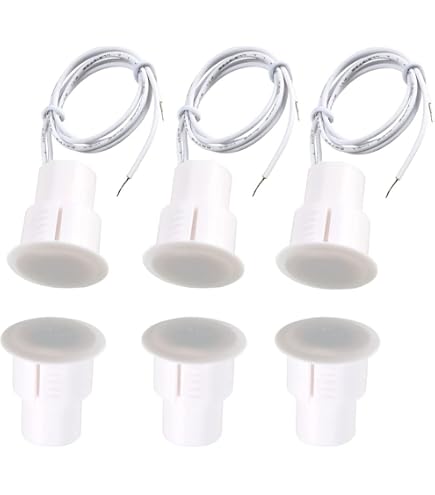10 Pairs RC-33 NC Magnetic Door Window Contact Sensor - Recessed Wired Security Alarm Reed Switch For Home & Office