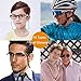 Ftojos 4 PCS Eyeglass Straps - Sunglasses String Holder Strap - Leather Glasses Chain Lanyard for Men Women and Kids - Adjustable Eyewear Retainer Cord