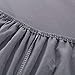 Grounding Brand Fitted Full Size Sheet with Earth Connection Cable, 400TC Conductive Mat with Pure Silver Thread for Better Sleep and Healthy Earth Energy, Rich Grey
