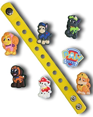 Jibbitz for Crocs by Nenistore| Shoe Charms Plug for Crocs with Silicone Bracelet Wristband 7 Inches (Group 4)