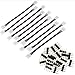 Anpro 10PCS LED 5050 RGB Strip Light Connector 4 Conductor 10 mm Wide Strip to Strip Jumper with 20pcs 4 pin Male Connector for 3528 5050 SMD RGB Led Strip Lighting