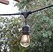 Eueasy Outdoor String Lights with 15 E26 Sockets by Deneve - 48 Feet Long