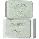 Baxter of California Men’s Exfoliating Body Bar Soap, Deep Cleansing & Moisturizing Formula with Cedarwood & Oak Moss, Buffs Away Dry Skin for All Skin Types, Paraben-Free, 7 Ounce